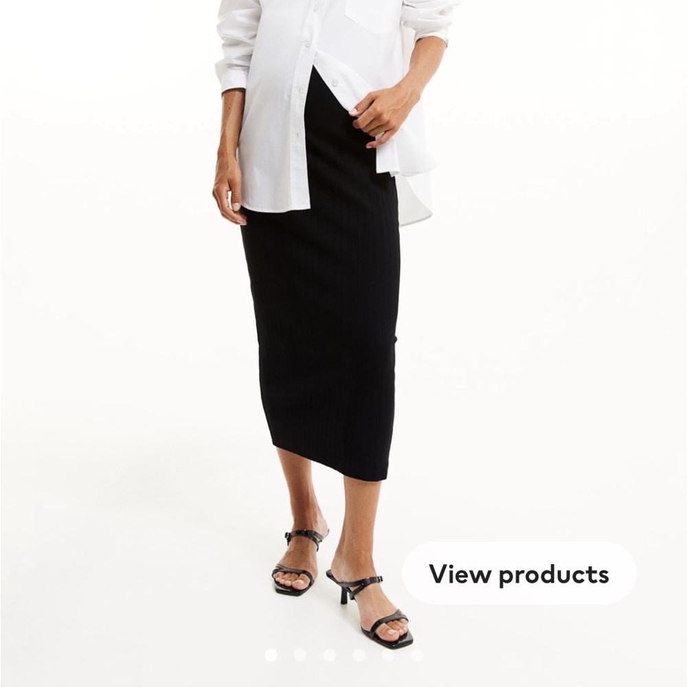 Maternity maxi skirt